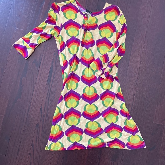 T-Bags Los Angeles printed boho dress Size Medium - Picture 6 of 9